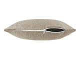 beties Wunschton Kissenhülle 40x60 cm Taupe Braun – liegend, melierter Möbelstoff Dekokissen 
