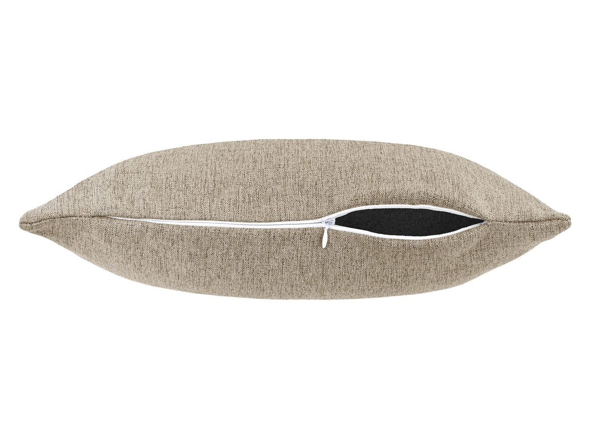  beties Wunschton Kissenhülle 50x50 cm Taupe Braun – liegend, melierter Möbelstoff Dekokissen 