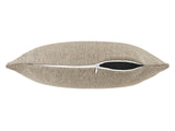  beties Wunschton Kissenhülle 60x60 cm Taupe Braun – liegend, melierter Möbelstoff Sofakissen 