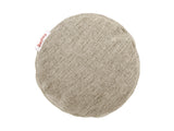 beties Wunschton Nackenrolle gefüllt 13x50 cm Taupe Braun – seitenansicht, melierter Möbelstoff 