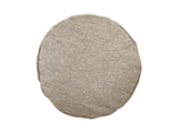 beties Wunschton XL Nackenrollenhülle 25x70 cm Taupe Braun – Seitenansicht, melierter Möbelstoff