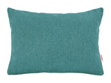 beties Wunschton Kissenhülle 25x35 cm Teal Petrol – vorderansicht, melierter Möbelstoff 