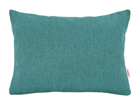  beties Wunschton Kissenhülle 25x35 cm Teal Petrol – vorderansicht, melierter Möbelstoff 