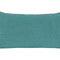 beties Wunschton Kissenhülle 30x50 cm Teal Petrol – Vorderansicht, melierter Möbelstoff