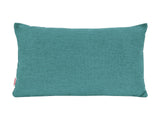 beties Wunschton Kissenhülle 30x50 cm Teal Petrol – Vorderansicht, melierter Möbelstoff