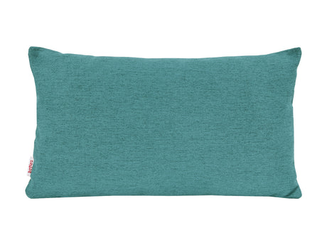 beties Wunschton Kissenhülle 30x50 cm Teal Petrol – Vorderansicht, melierter Möbelstoff