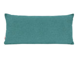 beties Wunschton Kissenhülle 30x70 cm Teal Petrol – Vorderansicht, melierter Möbelstoff