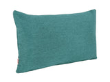 beties Wunschton Kissenhülle 40x60 cm Teal Petrol – schrägansicht, melierter Möbelstoff
