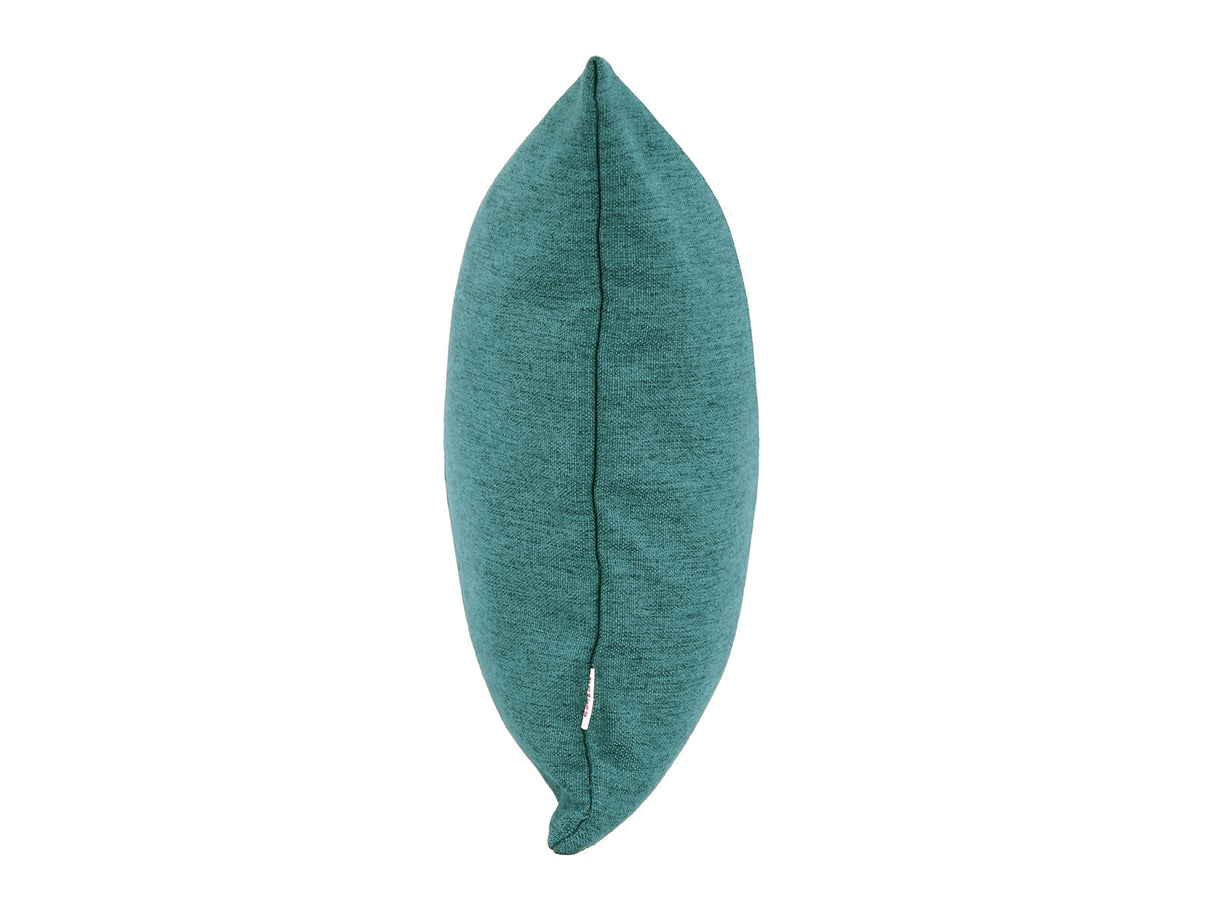 beties Wunschton Kissenhülle 40x60 cm Teal Petrol – seitenansicht, melierter Möbelstoff