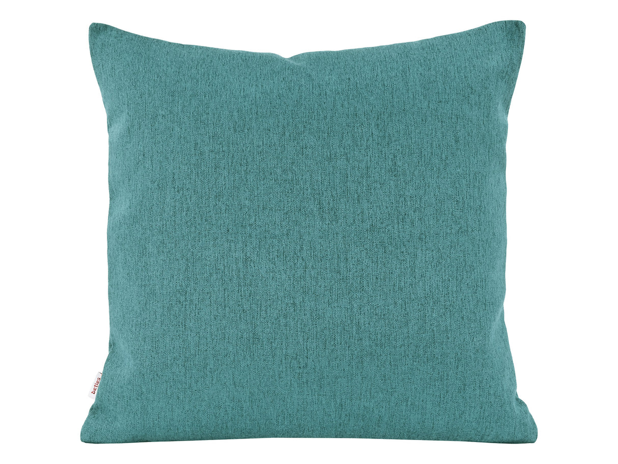 beties Wunschton Kissenhülle 60x60 cm Teal Petrol – vorderansicht, melierter Möbelstoff