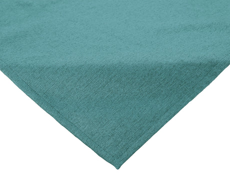  beties Wunschton Mitteldecke 80x80 cm Teal Petrol – Vorderansicht, melierter Möbelstoff 