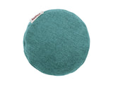  beties Wunschton Nackenrolle gefüllt 13x50 cm Teal Petrol – seitenansicht, melierter Möbelstoff 