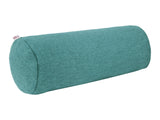  beties Wunschton Nackenrollenhülle 15x40 cm Teal Petrol – schrägansicht, melierter Möbelstoff 