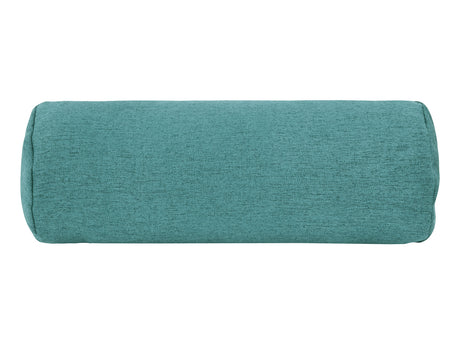  beties Wunschton Nackenrollenhülle 15x40 cm Teal Petrol – vorderansicht, melierter Möbelstoff 