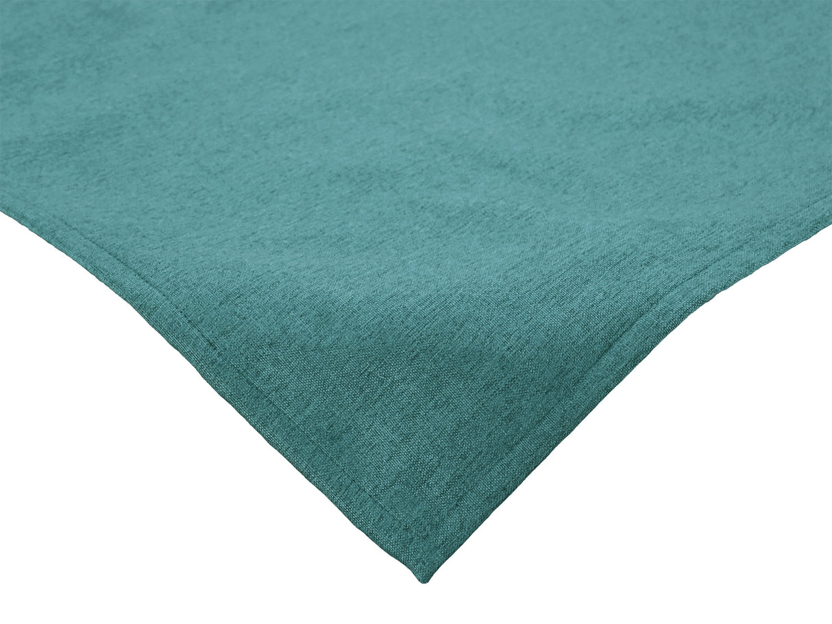  beties Wunschton XS Mitteldecke 60x60 cm Teal Petrol – Vorderansicht, melierter Möbelstoff 