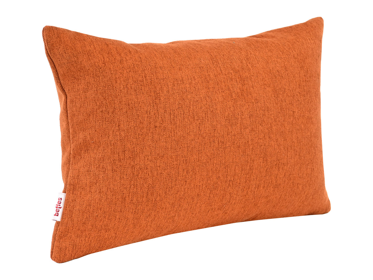  beties Wunschton Kissenhülle 25x35 cm Terracotta Orange – Vorderansicht, melierter Möbelstoff 