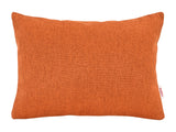  beties Wunschton Kissenhülle 25x35 cm Terracotta Orange – Vorderansicht, melierter Möbelstoff 