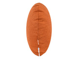  beties Wunschton Kissenhülle rund Ø50 cm Terracotta Orange – seitenansicht, melierter Möbelstoff 