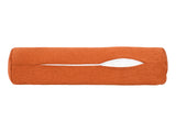  beties Wunschton Nackenrolle gefüllt 13x50 cm Terracotta Orange – mir offemnem Reißverschluss, melierter Möbelstoff 