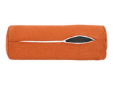 beties Wunschton Nackenrollenhülle 15x40 cm Terracotta Orange – mit offenem Reißverschluss, melierter Möbelstoff 