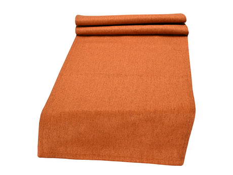  beties Wunschton XL Tischläufer 40x130 cm Terracotta Orange – Vorderansicht, melierter Möbelstoff 