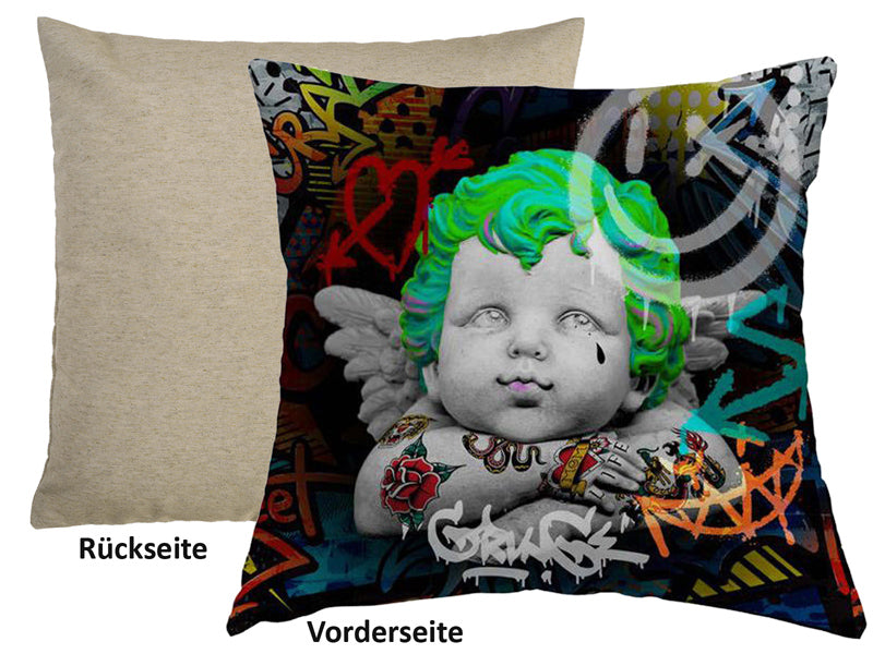 Cushion cover approx. 45x45 cm, mixed fabric, POP Collection beties "Cupido"