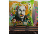 Cushion cover approx. 45x45 cm, mixed fabric, POP Collection, beties "Einstein"