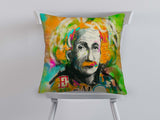 Cushion cover approx. 45x45 cm, mixed fabric, POP Collection, beties "Einstein"