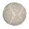 Kissenhülle rund ca. 50 cm Ø 100% Baumwolle linen-taupe beties "Epoche"