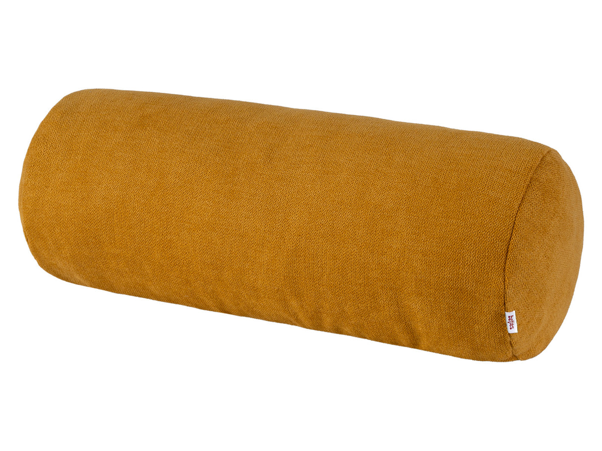  XL Rollenhülle 25x70 cm curry-gelb Chenille-Haptik beties „FarbTon" – Kissenbezug Oeko-Tex 