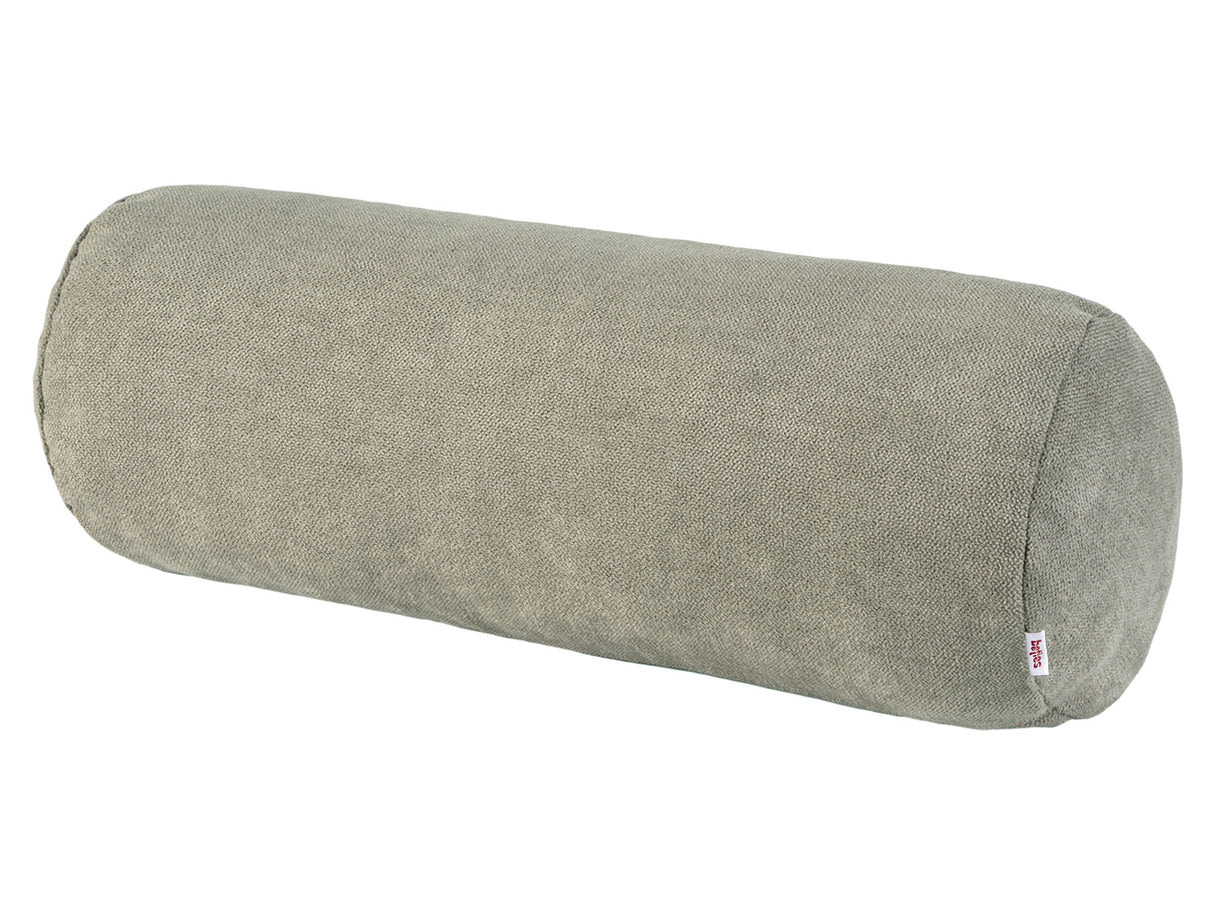  XL Rollenhülle 25x70 cm greig-taupe Chenille-Haptik beties „FarbTon" – Kissenbezug Oeko-Tex 
