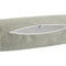XL Rollenhülle 25x70 cm greig-taupe beties „FarbTon" – Kissenbezug mit geöffnetem Reißverschluss, Seitenansicht