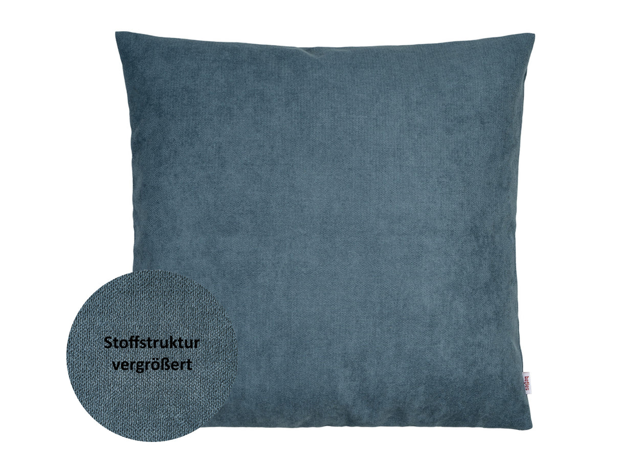 Kissenhülle nordlicht-blau Chenille-Haptik beties "FarbTon"
