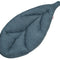 Kissen Blatt 28x59 cm nordlicht-blau Chenille-Haptik beties „FarbTon" – Sitzkissen Oeko-Tex 