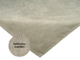 Mitteldecke greig-taupe Chenille-Haptik beties "FarbTon" mit einem Detailbild der Stoffstrucktur.
