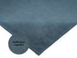 Mitteldecke nordlicht-blau Chenille-Haptik beties "FarbTon" mit einem Detailbild der Stoffstrucktur.
