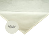 Mitteldecke sahne-weiß Chenille-Haptik beties "FarbTon" mit einem Detailbild der Stoffstrucktur.