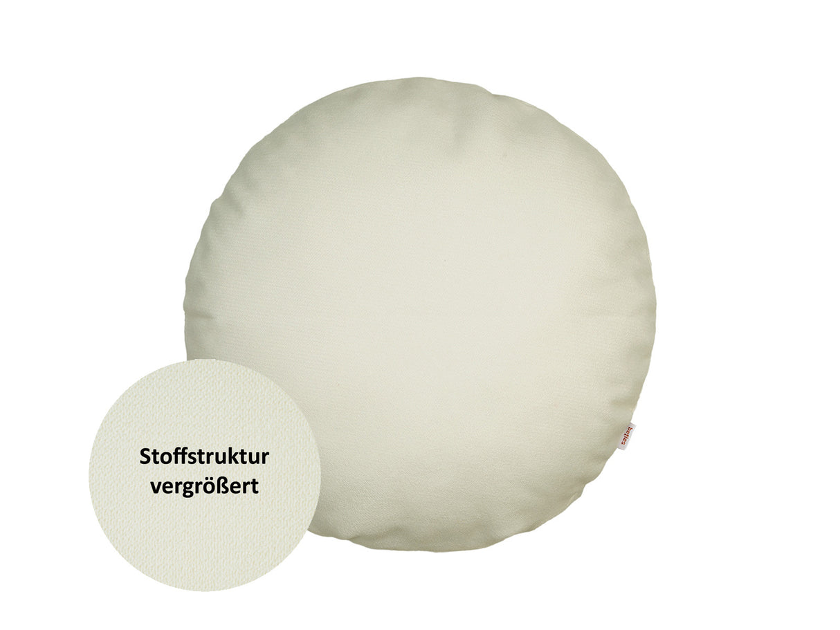 Runde Kissenhülle sahne-weiß Chenille-Haptik beties "FarbTon"