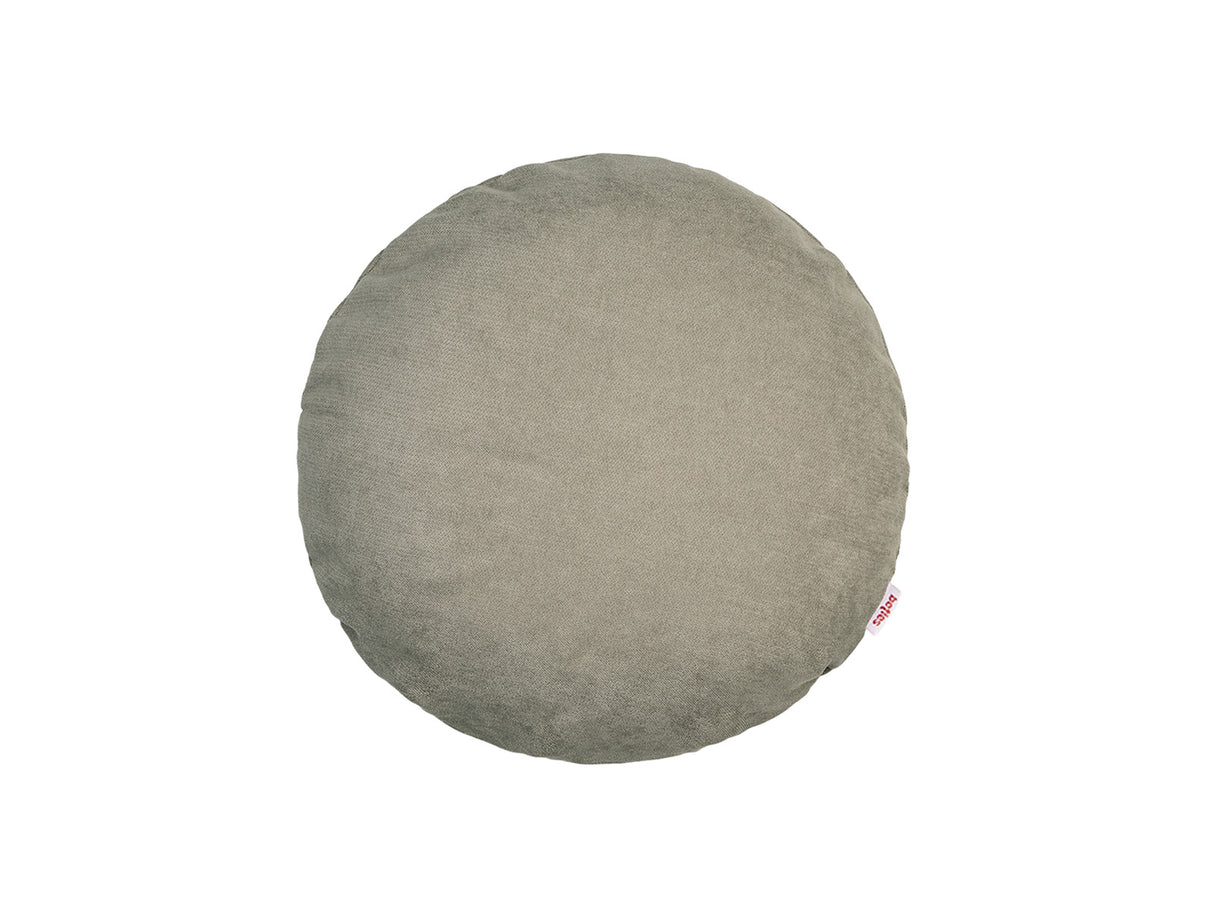 Kissenhülle rund ca. 40 cm Ø greig-taupe Chenille-Haptik beties „FarbTon"