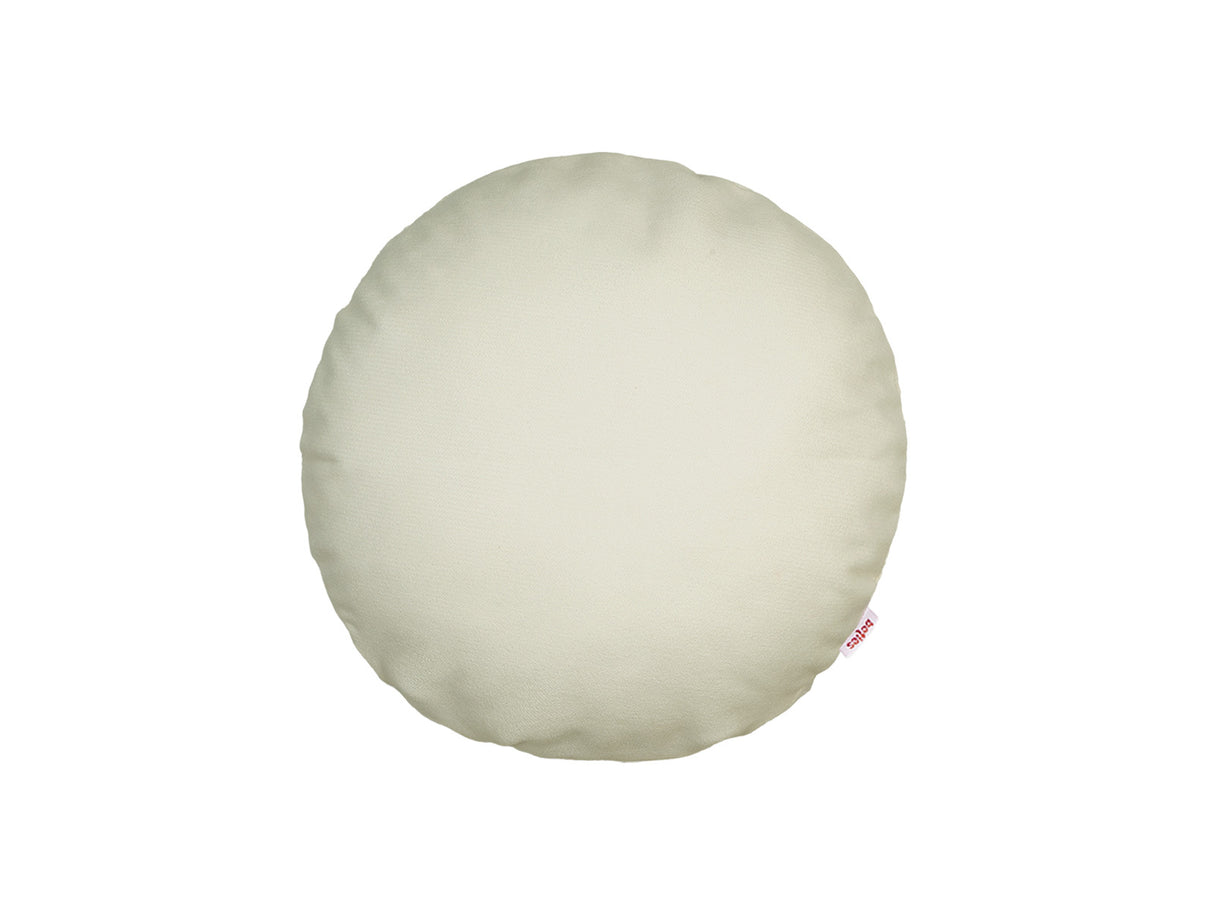 Kissenhülle rund ca. 40 cm Ø sahne-weiß Chenille-Haptik beties „FarbTon"
