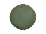 Kissenhülle rund ca. 50 cm Ø oliven-grün Chenille-Haptik beties „FarbTon"