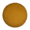  Kissenhülle rund 60 cm Ø curry-gelb Chenille-Haptik beties „FarbTon" – Kissenbezug Oeko-Tex 