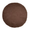  Kissenhülle rund 60 cm Ø kaffeebohne-braun Chenille-Haptik beties „FarbTon" – Kissenbezug Oeko-Tex 