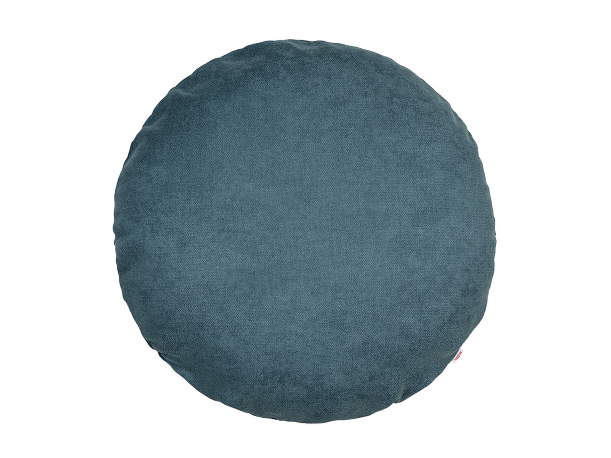  Kissenhülle rund 60 cm Ø nordlicht-blau Chenille-Haptik beties „FarbTon" – Kissenbezug Oeko-Tex 