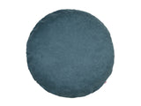  Kissenhülle rund 60 cm Ø nordlicht-blau Chenille-Haptik beties „FarbTon" – Kissenbezug Oeko-Tex 
