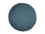  Kissenhülle rund 60 cm Ø nordlicht-blau Chenille-Haptik beties „FarbTon" – Kissenbezug Oeko-Tex 