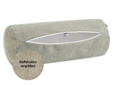  XL Rollenhülle 25x70 cm greig-taupe Chenille-Haptik beties „FarbTon" – Detailbild Stoffstruktur 