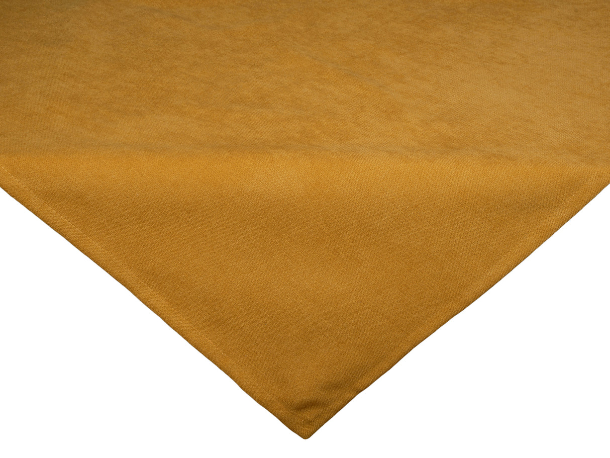 XS Mitteldecke 60x60 cm curry-gelb Chenille-Haptik beties „FarbTon" 