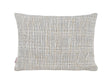  beties Freiluft Melange Outdoor-Kissenhülle 25x35 cm Beige Frontansicht – wetterfeste Kissenhülle für Terrasse 