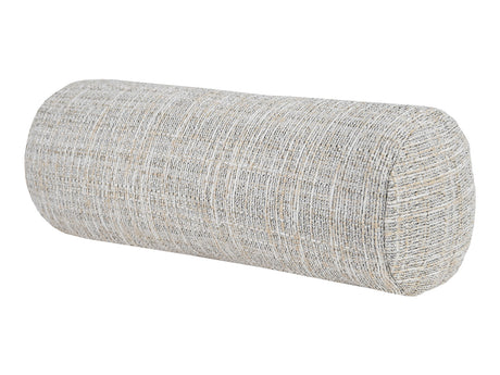  beties Freiluft Nackenrolle 15x40 cm Beige Schrägansicht – robuste Outdoor-Kissenhülle für Balkon und Terrasse 